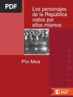 Los Personajes de La República - Pío Moa