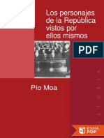 Los Personajes de La República - Pío Moa