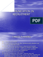 Communication in Recruitment