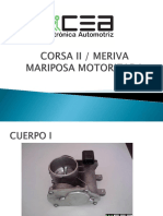 CEA, Electronica Atomotriz, Corsa II, Mariposa Motorizada, Pedal Acelerador. 9 Pag PDF