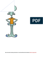 Squidward Mask Template