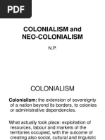 Colonialism and Neo-Colonialism