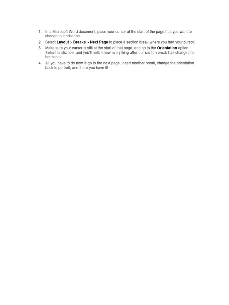 Layout Breaks Next Page Orientation | PDF | Software | Computing