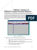 Appendix F: SAM - Aid-Guidance in Sediment Transport Function Selection
