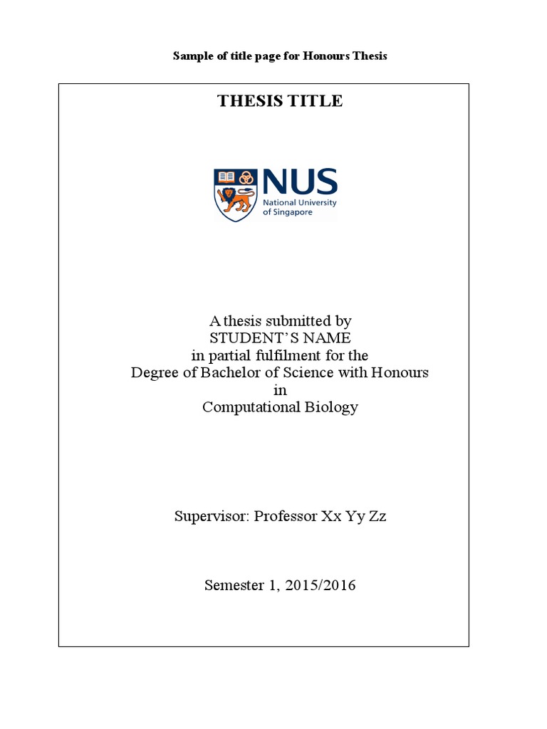 bachelor thesis title page