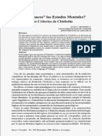 Botero, Juan José - Son Opacos Los Estados Mentales Los Criterios de Chisholm PDF