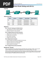 1.1.4.6 Lab - Configuring Basic Router Settings With IOS CLI