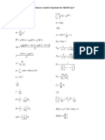 P P J N: Evolutionary Genetics Equations For Biol322 Sp17