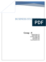 Group 8 - Business Stats Project - Installment II