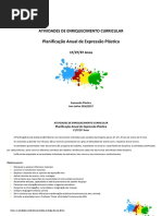 Planificação AEC Expressão Plástica