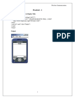 Display Wireless Communication Practical Programs