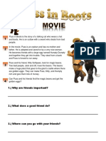Puss in Boots Worksheet