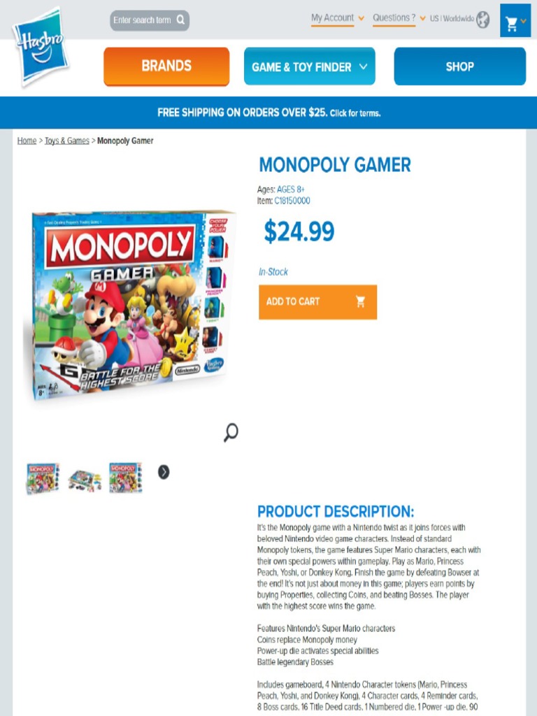 Monopoly Gamer PDF | PDF