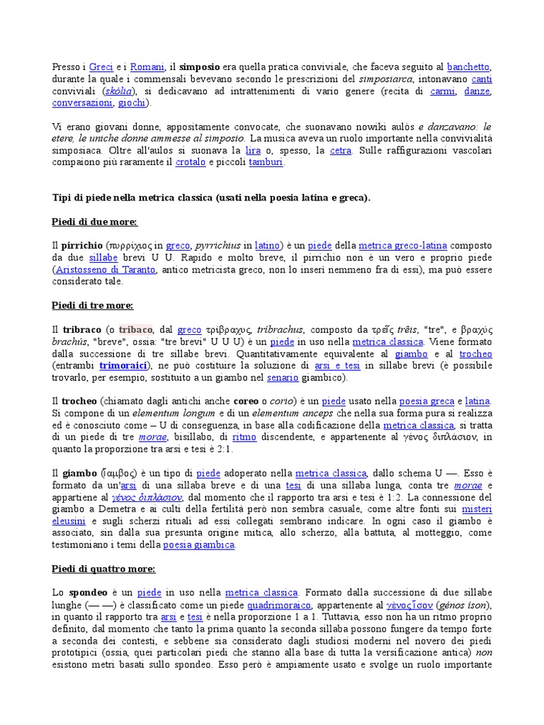 Piedi Metrica Classica - Ricerca | PDF, image size:768x1024
