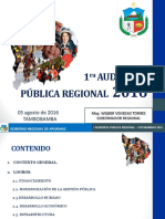 1ra AUDIENCIA REGIONAL DE GORE APURIMAC 2016 PDF