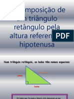 Decomposição de Um Triângulo Retângulo Pela Altura Referente à Hipotenusa (1)