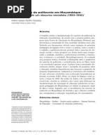 António Cipriano Parafino Gonçalves - A Concepção de Politec