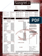 Clan - Gangrel Sheet