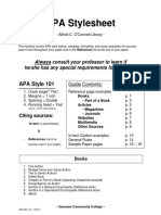 APA Stylesheet