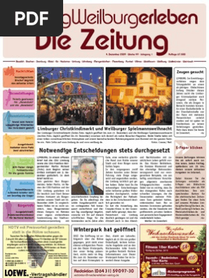 Limburgweilburg Erleben Kw 49 04 12 2009 Die Zeitung Als E Paper Pdf