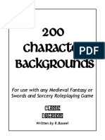 200 Character Backgrounds
