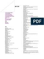 Set Up Code List PDF