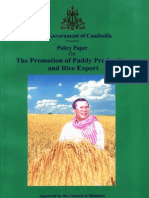 Policy Paper On The Promotion of Paddy Production and Rice Export-EnG