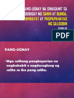 Mga Pang-Ugnay Na Ginagamit Sa Pagbibigay NG Sanhi
