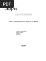 Normas Para Trabalhos Acadêmicos Graduação