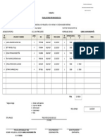 Modelo de Planilla para Pago Empadronador