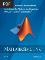 MAAB Control Algorithm Modeling Guidelines Using MATLAB Simulink and Stateflow