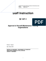 SI 147-1 Amdt. 0 - Approval of Aircraft Maintenance Training Organizations