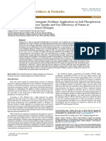 Effect of Organic and Inorganic Fertilizer Application on Soil Phosphorousbalance and Phosphorous Uptake and Use Efficiency of Pot 2471 2728 1000185