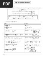 Limit and Continuty (S)