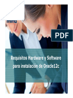 Requisitos HW Y SW para Instalar Oracle 12c