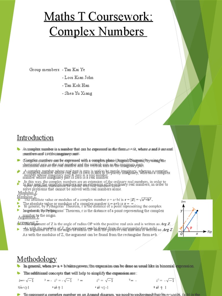 Maths T Coursework PowerPoint 2017 (Vers. 2) | PDF | Complex Number ...