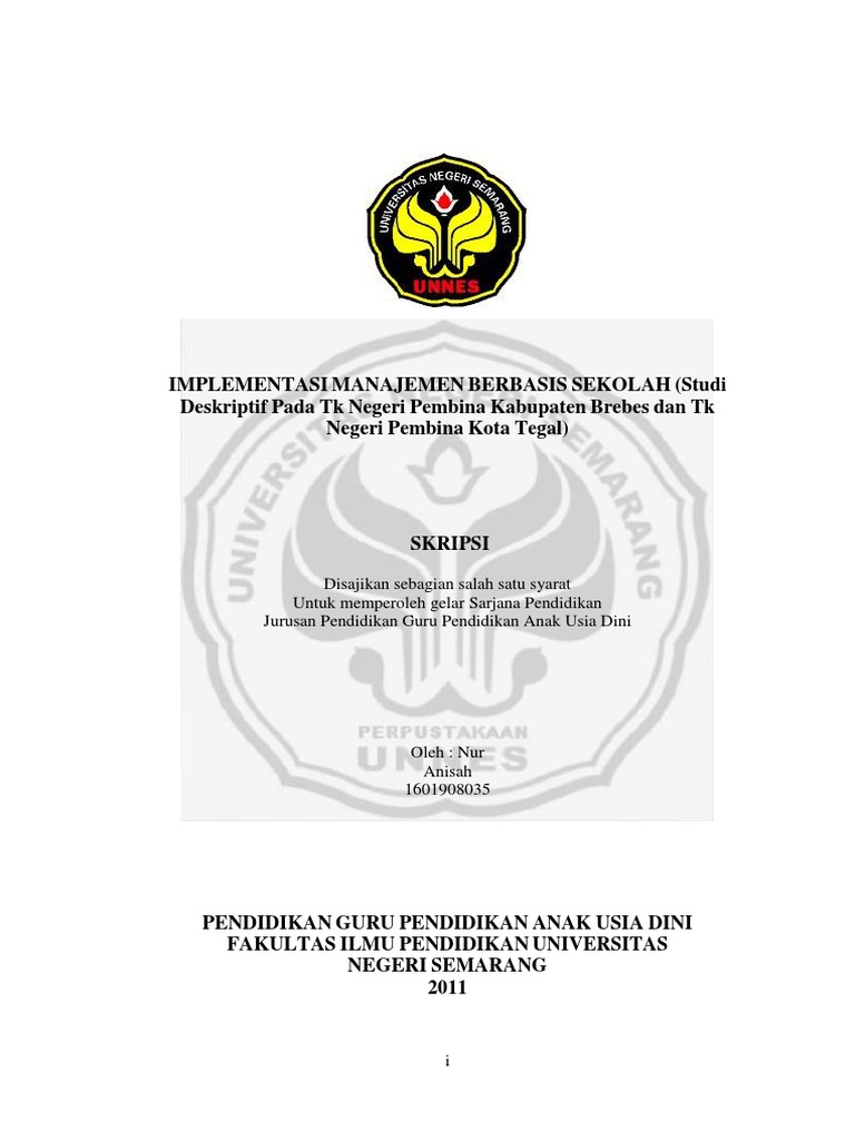 Implementasi Manajemen Berbasis Sekolah | PDF