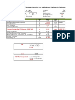 Calculation Minimum Required Thickness, Corrosion Rate and Estimated Life Spent