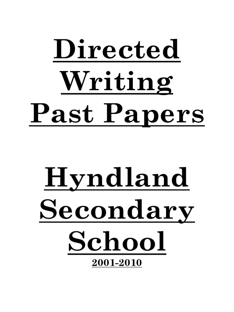 Directed Writing Past Papers | PDF | France | College