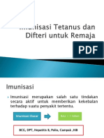 Imunisasi Tetanus Dan Difteri Untuk Remaja