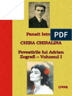 Panait Istrati - Povestirile Lui Adrian Zografi - Volumul 1 - Chira Chiralina - 1923