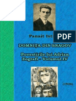 Panait Istrati - Povestirile Lui Adrian Zografi - Volumul 4 - Domniţa Din Snagov - 1926