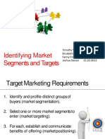 Identifying Market Segments and Targets