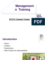 Quality Management System Training: ECCO Contact Center