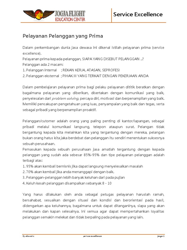 Service Excellence | PDF
