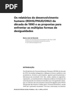 Os Relatórios de Desenvolvimento Humano (REZENDE)