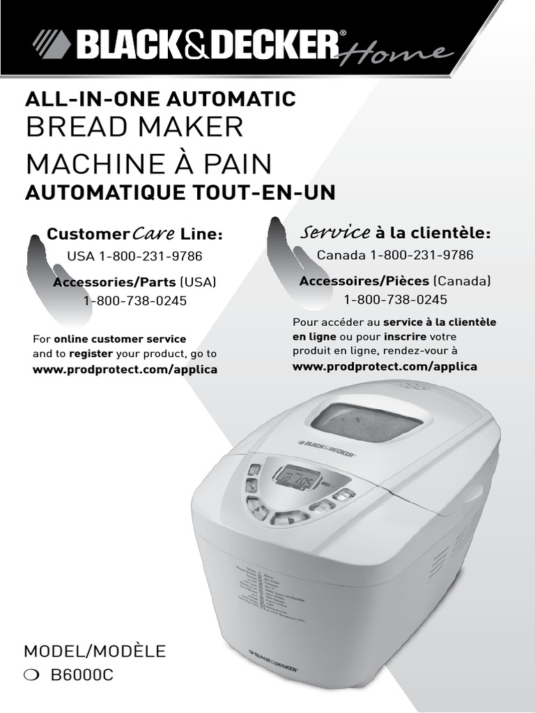 Black and Decker Bread Maker All in OneManual.pdf Flour Breads
