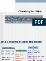 Acid Base Equilibria and Buffer Solutions