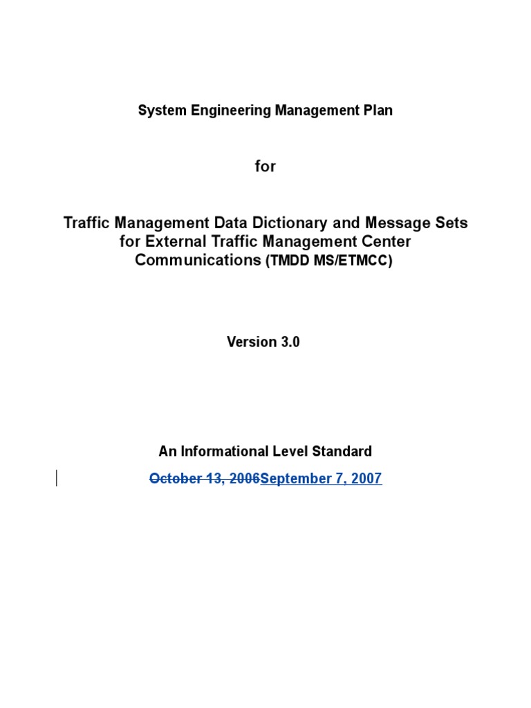 SYSTEMS ENGINEERING MANAGEMENT PLAN TEMPLATE INCOSE visual data 3