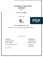 35980894 Industrial Training Report on Optical Fiber in Communication Acd to RTU KOTA